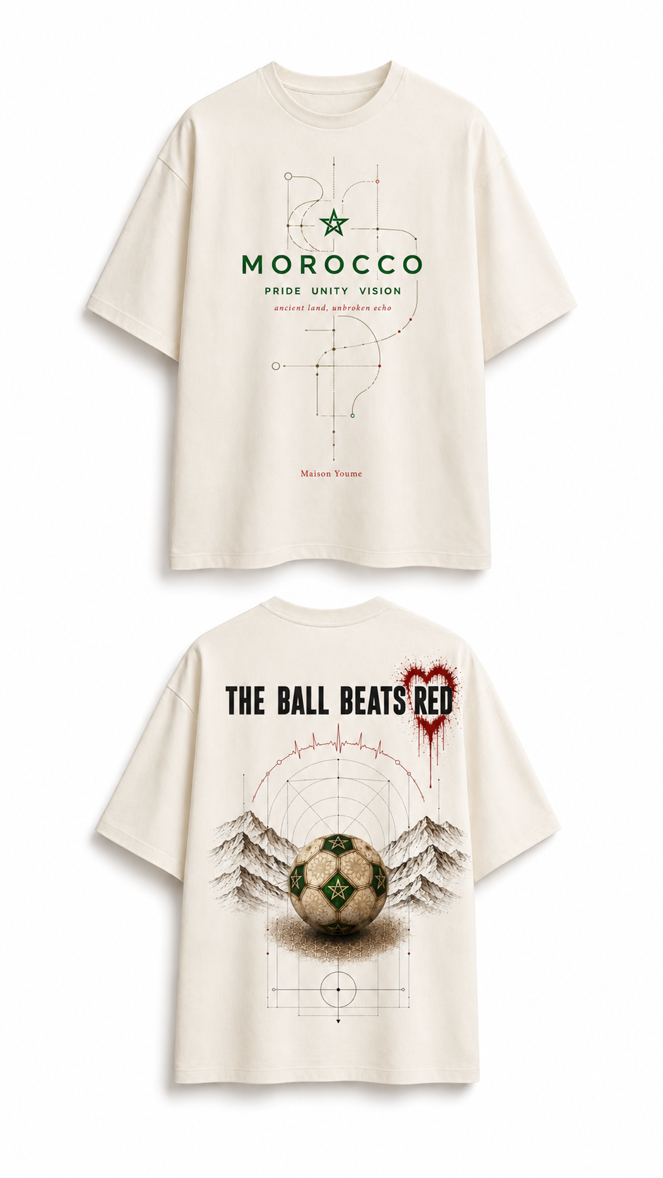 The Ball Beats Red Tee