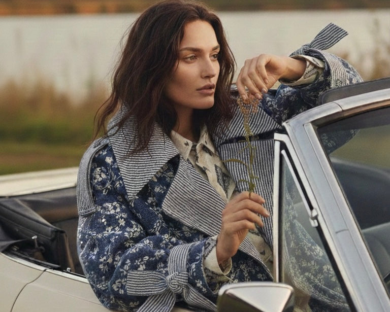 Trench Anémone Denim