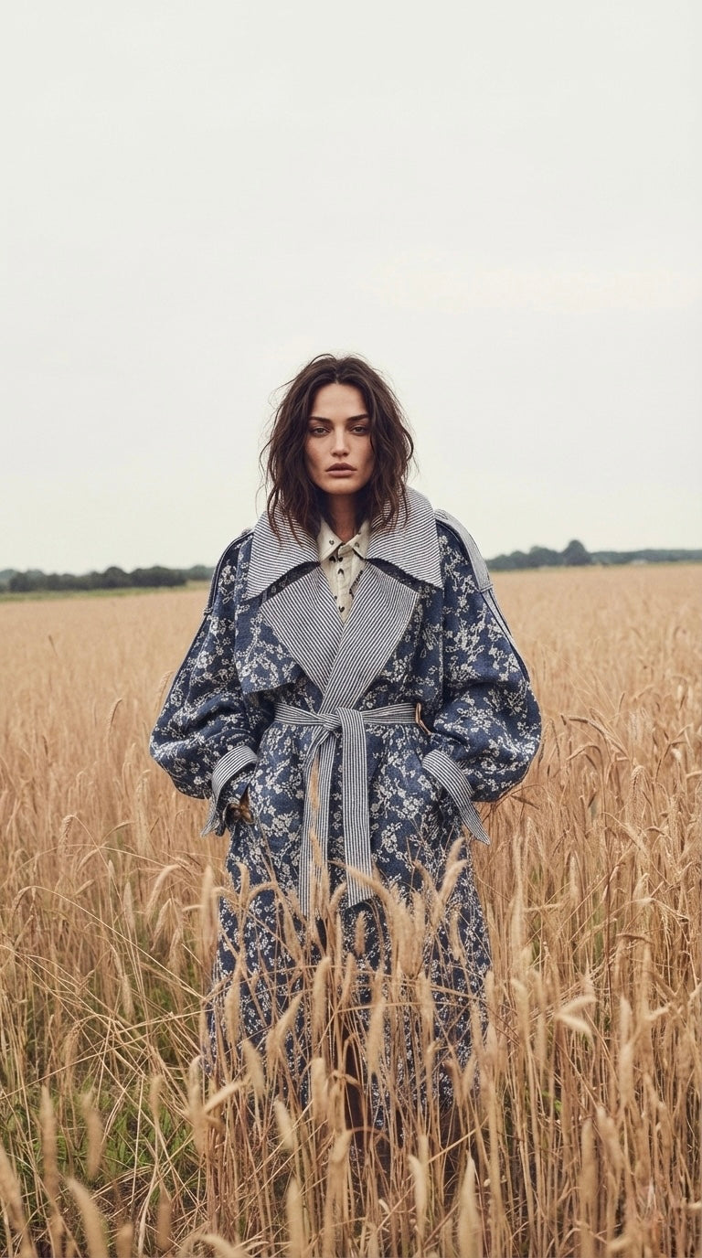 Trench Anémone Denim